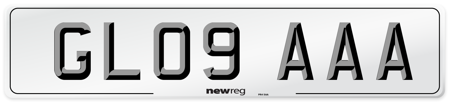 GL09 AAA Number Plate from New Reg